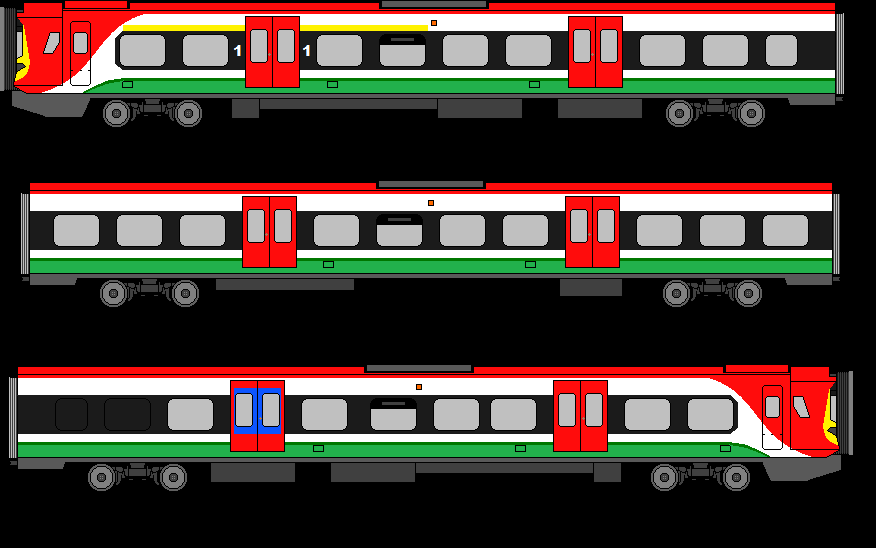 TrainRealm's tweet photo. My proposed livery for @transport_wales. 
Ive added a class 180, If all engines running, It'll be an ideal unit for Holyhead/Manchester- Cardiff, Moving most if not all 197s to strengthen other services, particularly in Noth Wale with many more in 4-6 cars long. https://t.co/WvxO2wUYK4