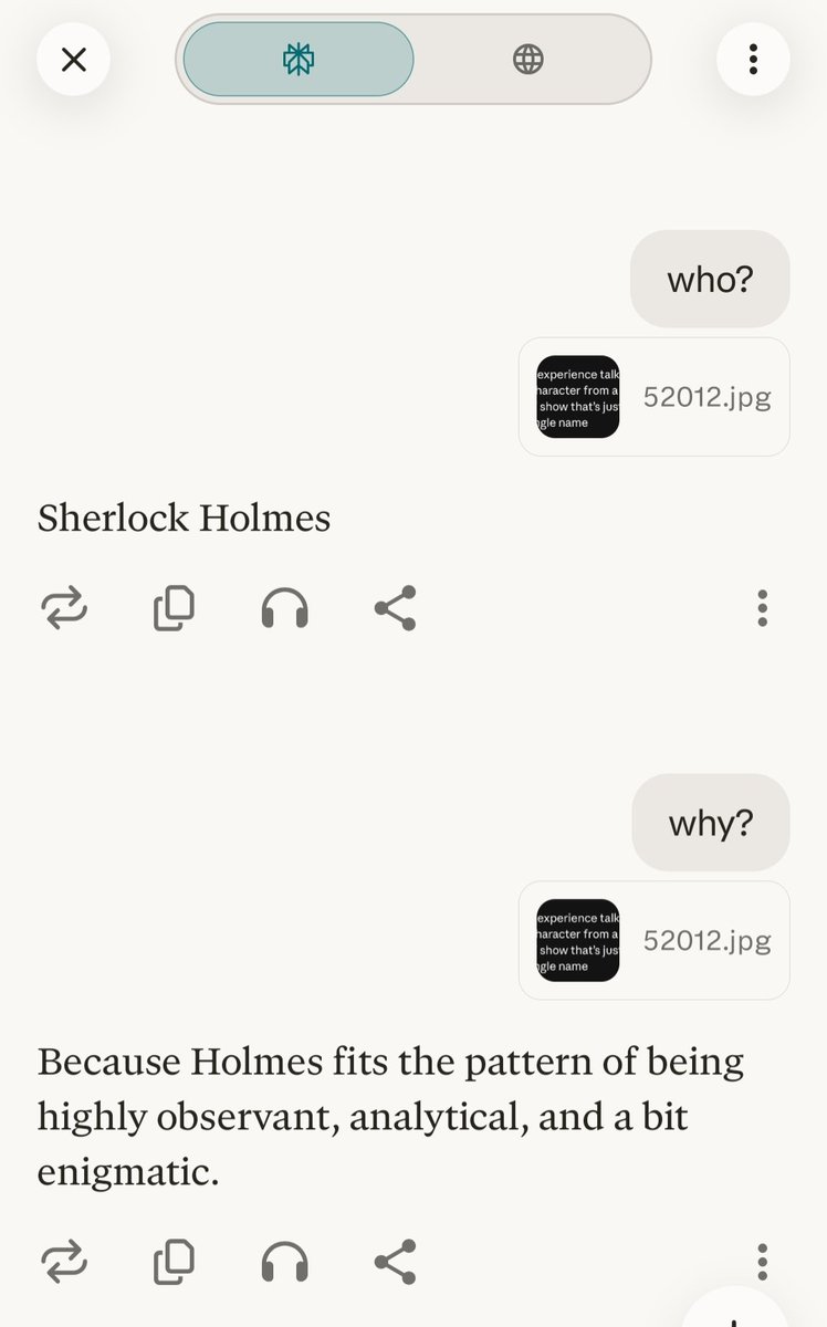 cryptorossidan's tweet photo. ChatGPT - Vegeta, perplexity- Sherlock Holmes, deepseek- Holly and claude- Hermione. 

My pick is ChatGPT - Vegeta https://t.co/UKtYmOWPyS