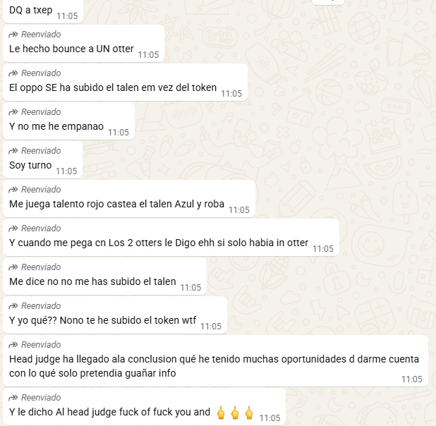 MTGOsalseo's tweet photo. DQ a uno de los mejores jugadores de mtg de la historia de españa.
para mi, inocente y ademas, que puto sentido tiene?
que puto sentido tiene subir un talento azul a la mano en vez de subir el token?
Los jueces son malisimos macho. https://t.co/BmQc0UrNRL
