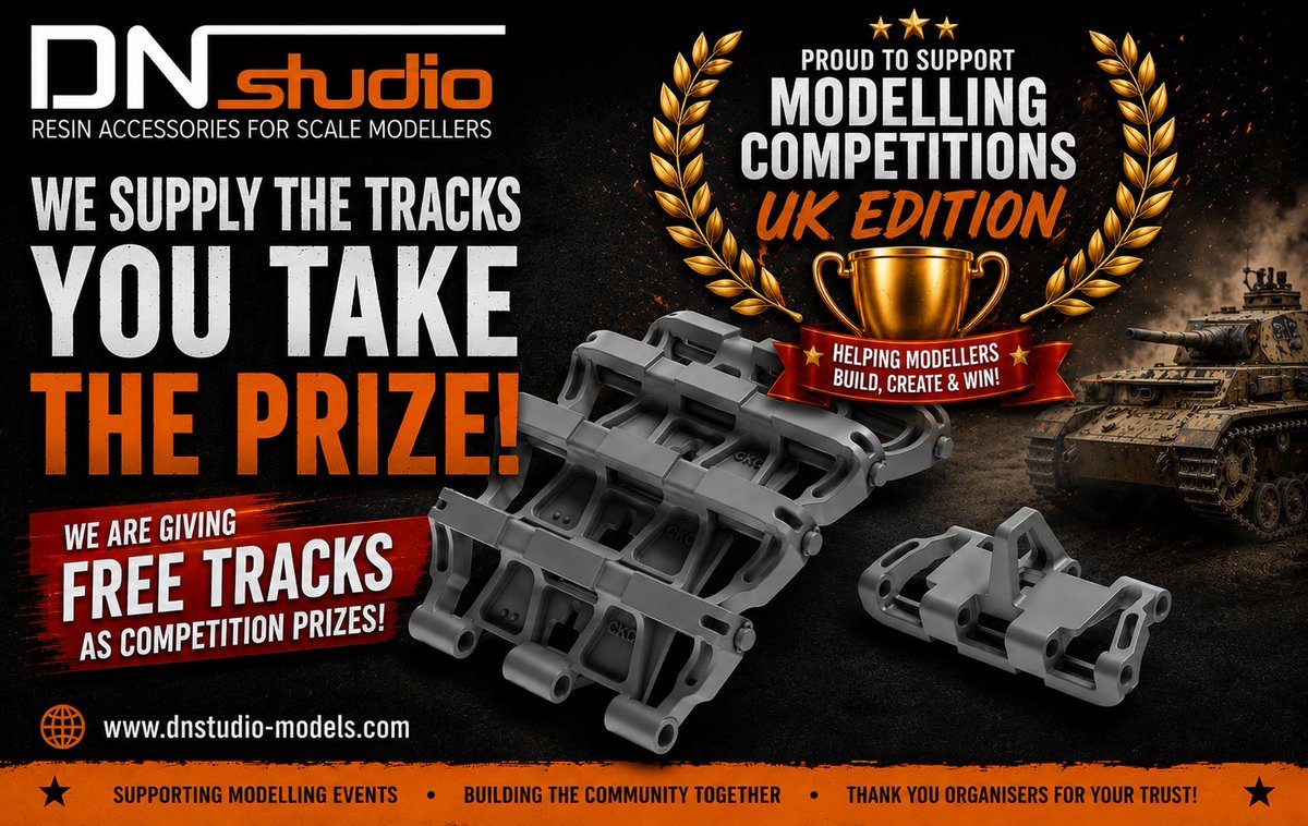 Armorama's tweet photo. DN Studio is giving 3d resin printed workable tracks for free! 1st edition. https://t.co/wnnMon8one https://t.co/nrhV4eyYWH