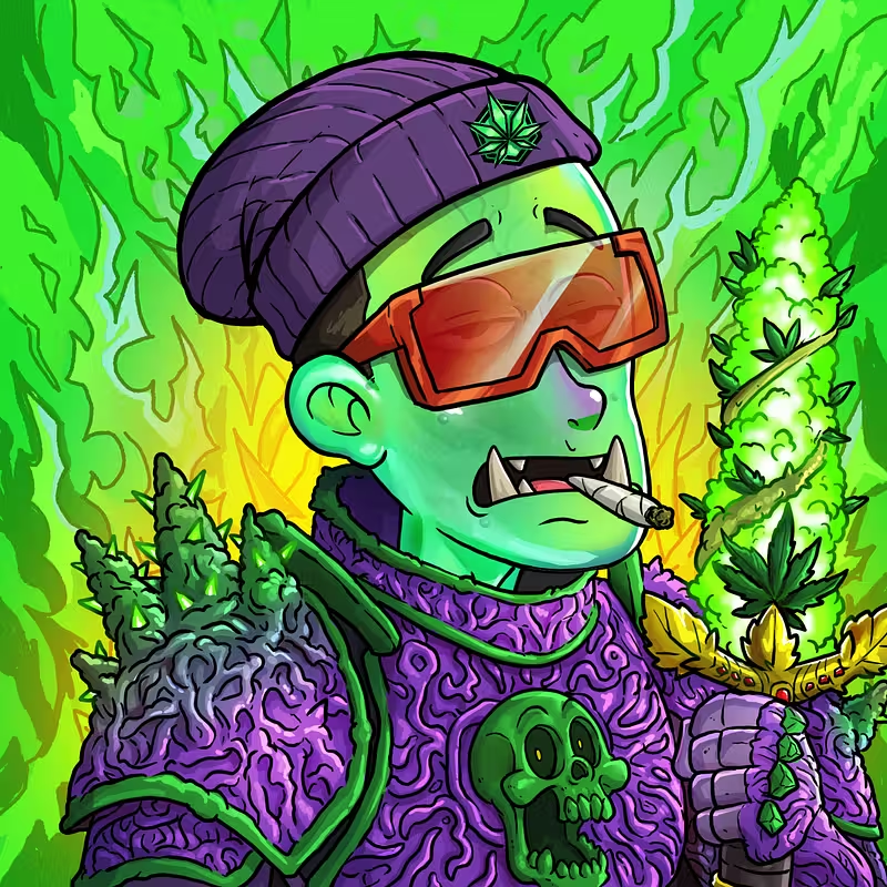 PatPigg_'s tweet photo. What a way to join @THC_Labz🔥

Kicking things off with an epic cross-collab alongside @MidEvilsNFT Orc DAO!⚔️

My grower got fully Orcified and absolutely GRAILED by @HaizeelH 💎

LFGrow!🔥 https://t.co/TeO9opDRSw