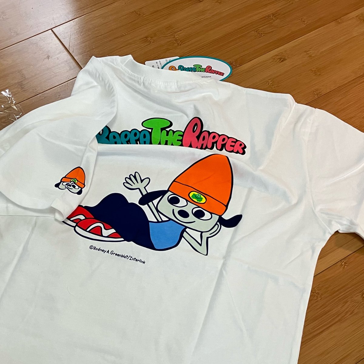 rodney_alan's tweet photo. ひと月前に予約したパラッパラッパーのTシャツが店舗に届いたので取りに行ってきました。
受け取り店舗間違えてて隣町まで行きましたわ。I Gotta Believe!! https://t.co/yCkUk7s2c2
