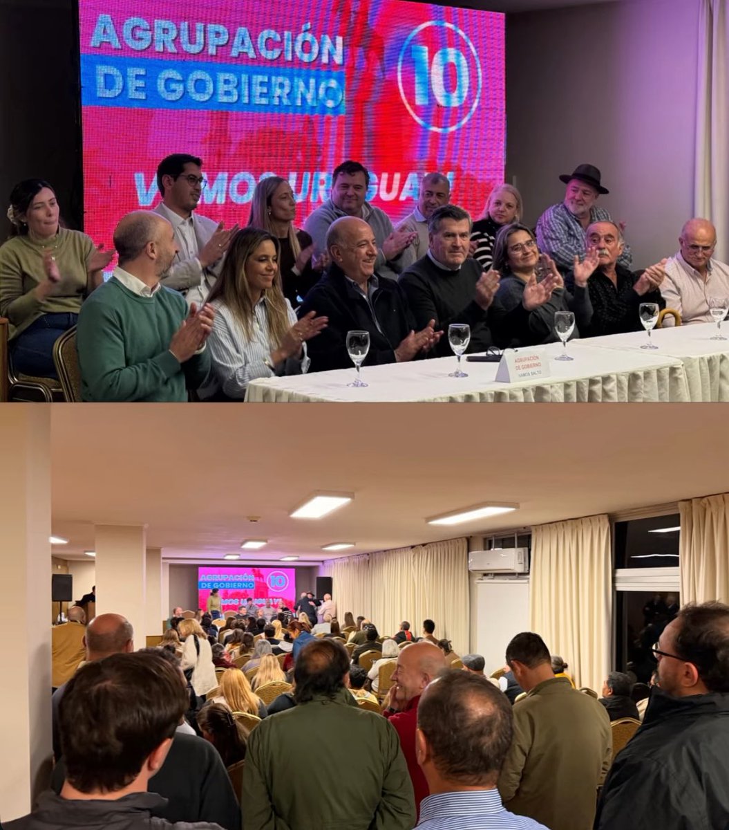 PedroBordaberry's tweet photo. Cierre de la Agrupación de Gobierno ayer de noche en Salto; gracias a todos por dos dias de reencuentro y trabajo; @_vamosuruguay https://t.co/xQ3fOw4mVw