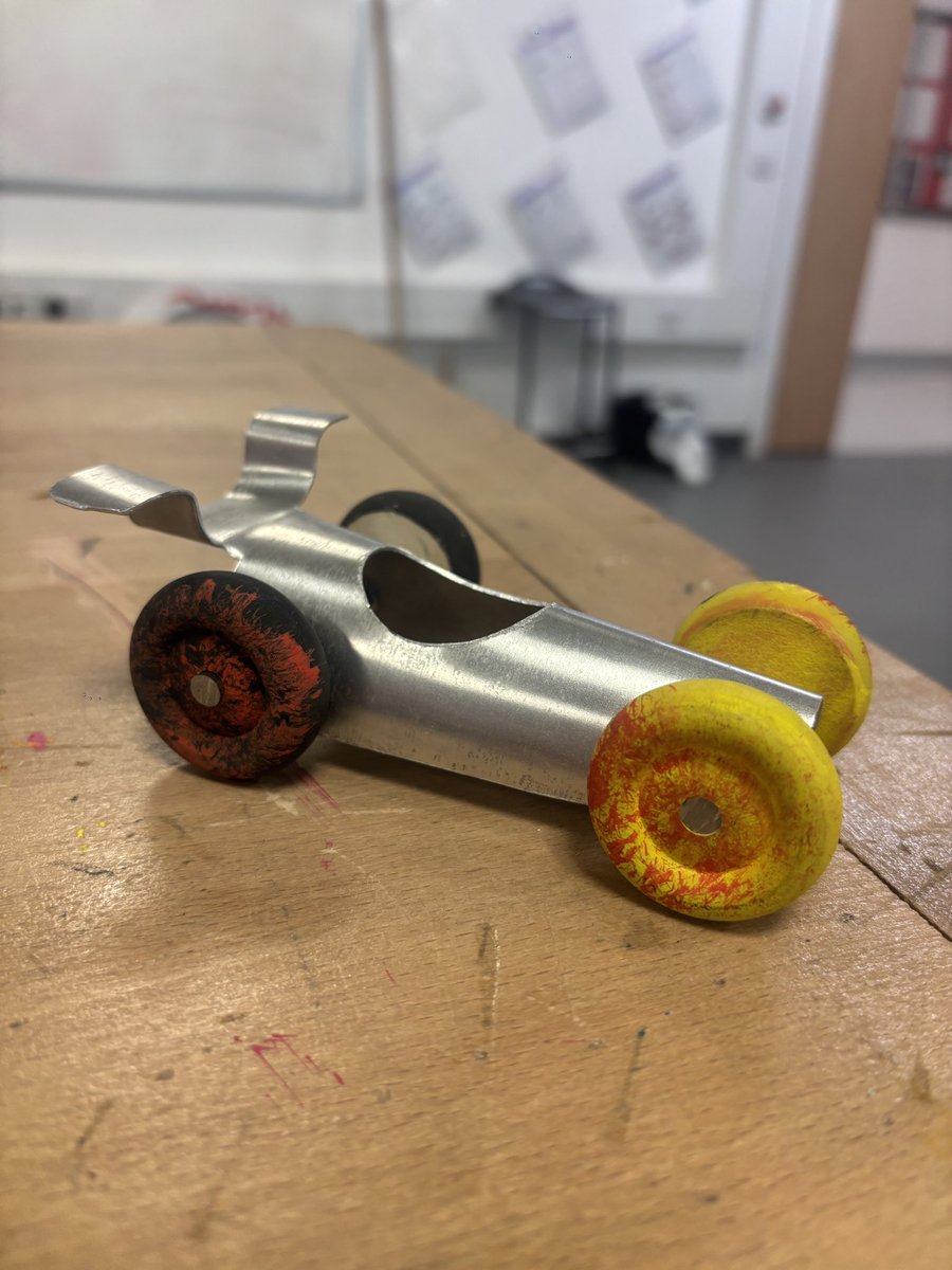 CaldervaleTech's tweet photo. 1.7 finished up their metalwork cars this week, all ready to take home! 🏎️🏁 https://t.co/dsPYe5twFS