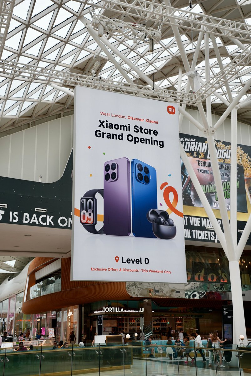 XiaomiUK's tweet photo. This weekend, we´re celebrating! 

Follow the signs for our Grand Opening Weekend celebrations. 

New Xiaomi Store at Westfield White City, London. https://t.co/vYKXorIYg7