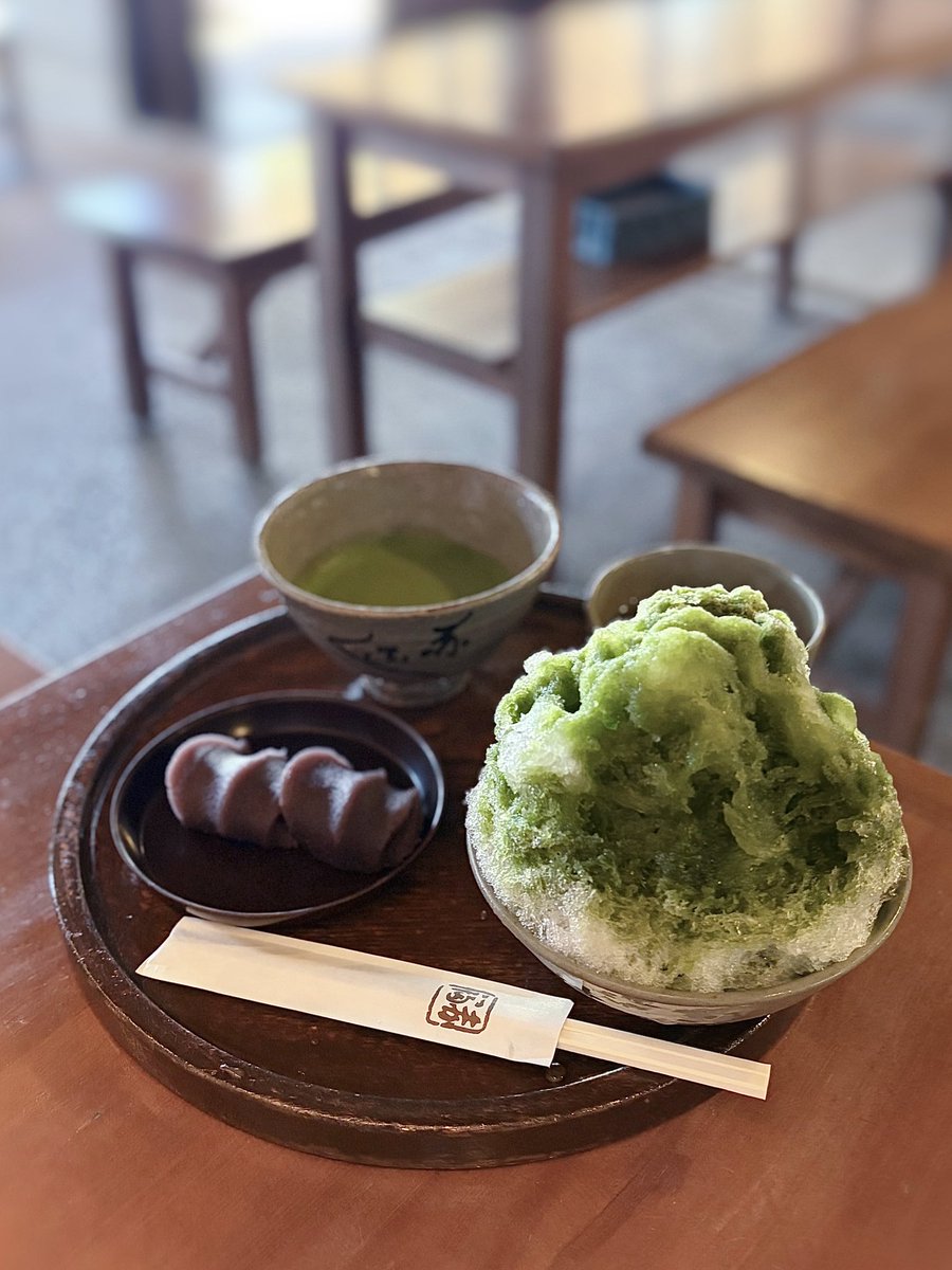 ss1105yuch's tweet photo. 今年初氷は赤福氷🍧✨
五十鈴川店はいつも空いてて赤福もかき氷も食べれてお勧め😋 https://t.co/veV57o0iHy