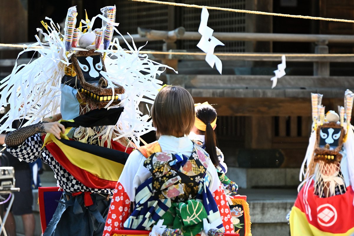 NEFT_jp's tweet photo. 2026.05.30
仙台市の青葉神社「政宗公まつり」にて岩手県二戸郡一戸町の #根反鹿踊り が奉納されました🏮

囃子方と舞方が分かれた幕踊り系と呼ばれるもので、岩手県の中でも旧南部藩領に広く伝わる鹿踊です。 https://t.co/E8zMallLVh