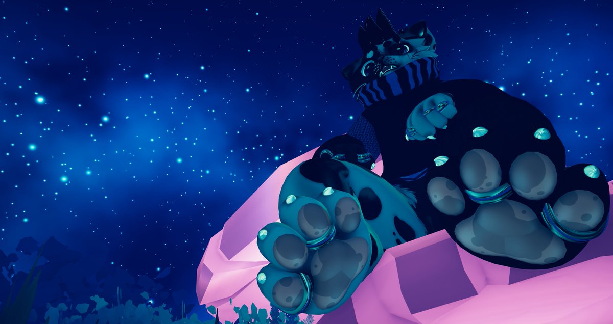 Lovely View..Isn't It~? 🌃 #beans #paws #mayu #vrchat #furry