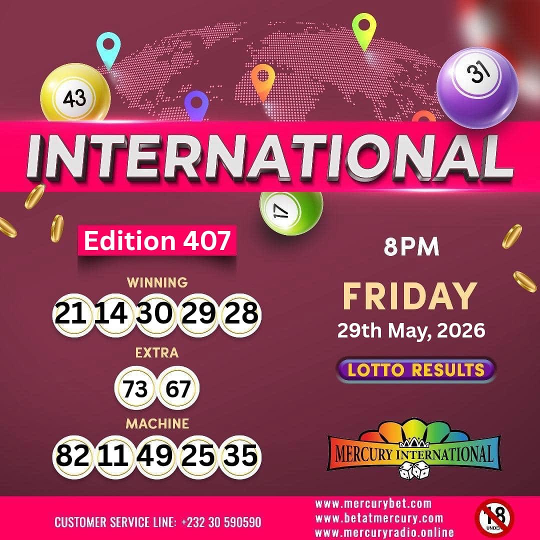 Mercury International Lotto Results tweet media