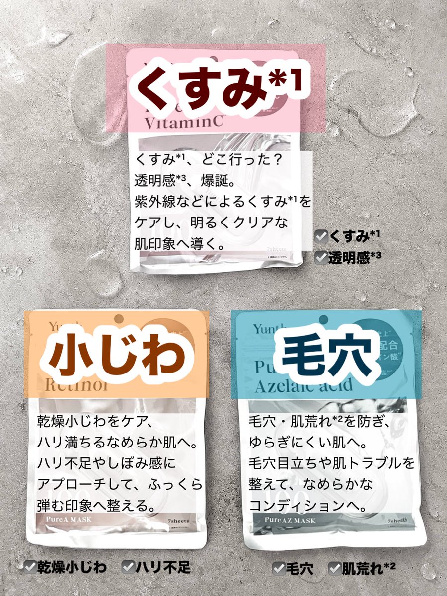 バズってる新発売Yunthの生パック💆🏻🌿 生ビタミンC*⁴美容液が