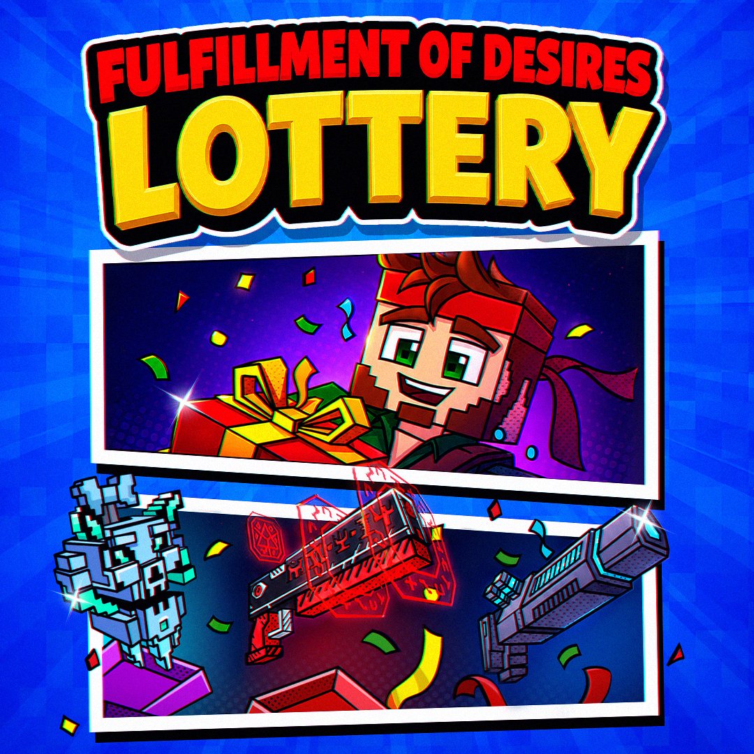 PixelGun3D's tweet photo. ✨ Dream weapon waiting in the Fulfillment of Desires Lottery! 

Get Ultimatum, Anti-Champion Rifle, and more. Claim your gift—3 Pixelpon Tags &amp; 300 Keys—before the weekend ends.

👉 https://t.co/du92sGoFZK https://t.co/0zZMq8K7ZR