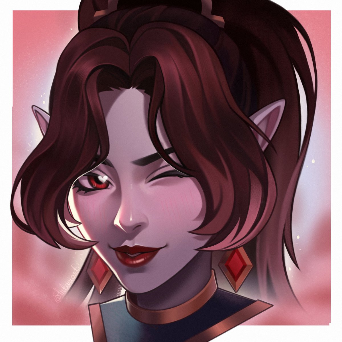 intariart's tweet photo. commission❤️ more pink! https://t.co/2up2lJ4yHF