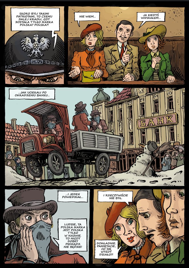 PaweZychPoznan's tweet photo. https://t.co/xdsiwb1Gi2   Kiedyś, wieki temu, z @sztybor_writes zrobiliśmy komiks do antologii "100 na 100". Sztybor napisał fajny scenariusz w klimacie "Podejrzanych", a ja go zilustrowałem. https://t.co/0OXCsI4A28