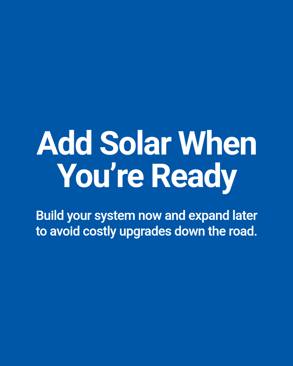ScotlandEnergy's tweet photo. Build it modularly so you can add solar, batteries, or smart inverters later. That keeps expansion simple and helps avoid extra cost down the line.

https://t.co/zZsTa5bnnC #ScotlandGoesSolar #CleanEnergyForScotland https://t.co/RMwNkM4Ih2