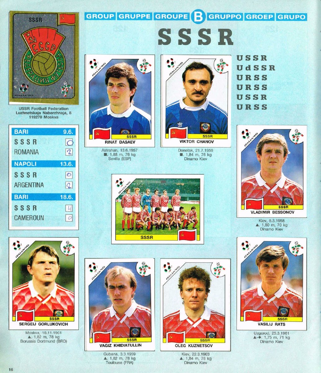 OldSchoolPanini's tweet photo. The Last USSR team
#Italia90 #WorldCup90 https://t.co/06ZXKx61Bk