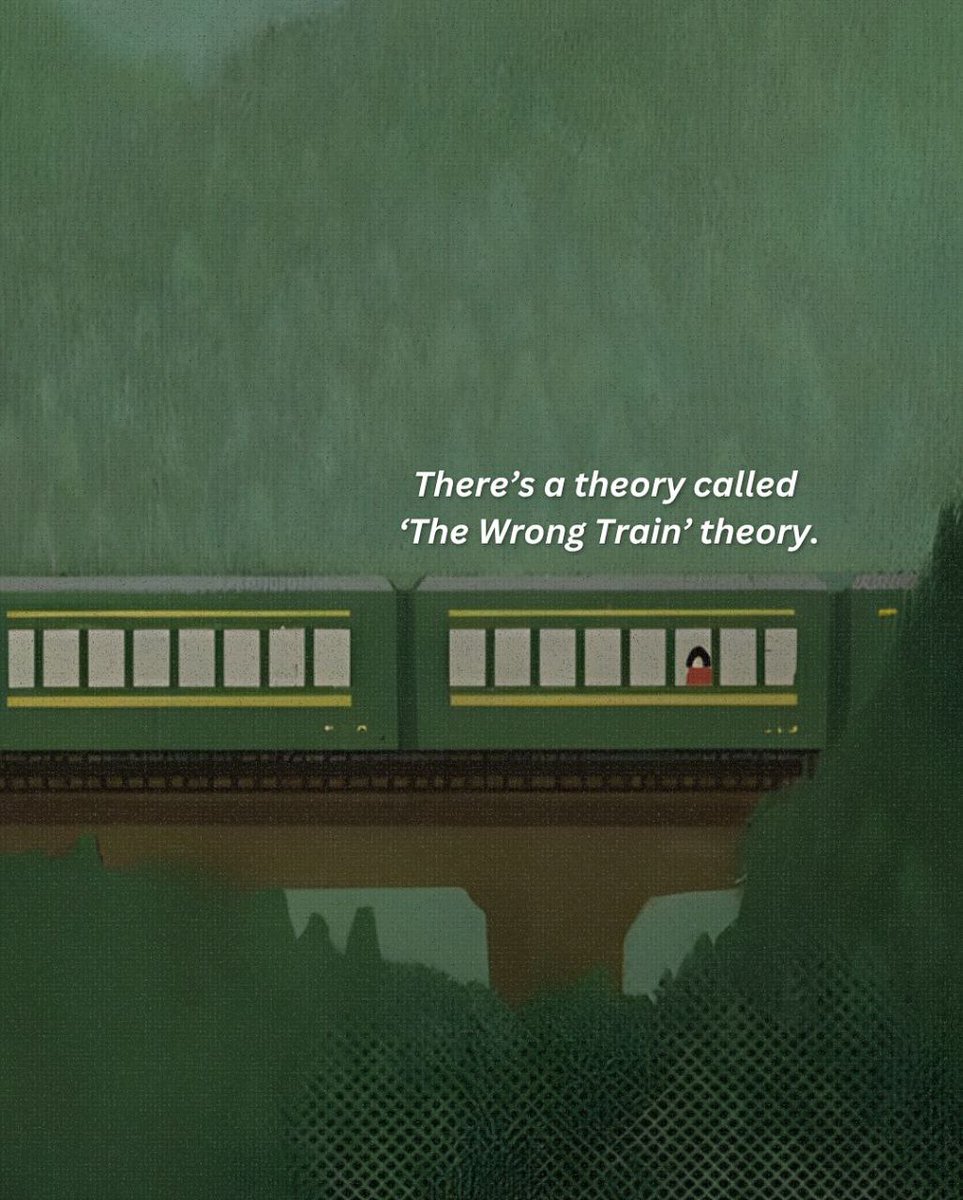 leantolearn's tweet photo. The Wrong Train Theory

Thread 📌 https://t.co/zFlqUXJws1