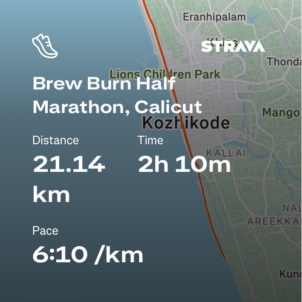 avulose's tweet photo. 24th May, 2026
Week 7, Day 7

On my first official race day, the wind was breezing, cold, and early morning showers; it was about time. 

‘half’ proud of myself, you know why. https://t.co/lNjIic6OOP