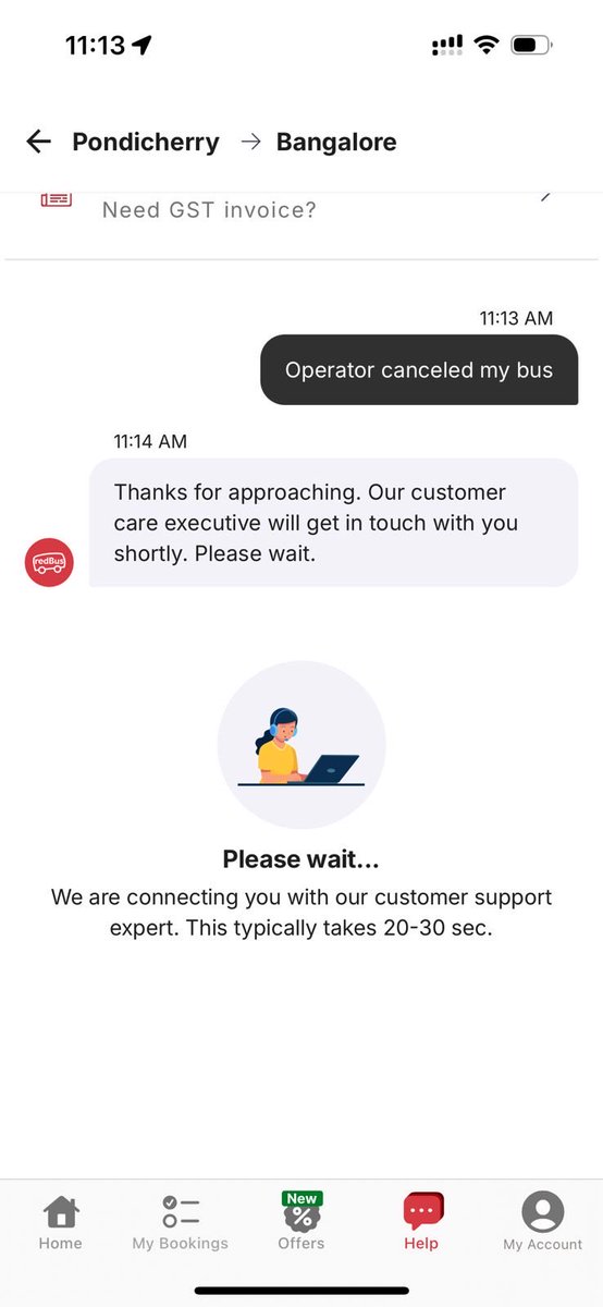 aakansha_05's tweet photo. traveling from Pondicherry to Bangalore when our bus broke down just 15 minutes in, leaving us stranded at midnight. The bus team claimed a refund was processed and said they were no longer responsible. We had to book a cab alone four girls in the dark taking a huge risk. https://t.co/5swPuPfXuS