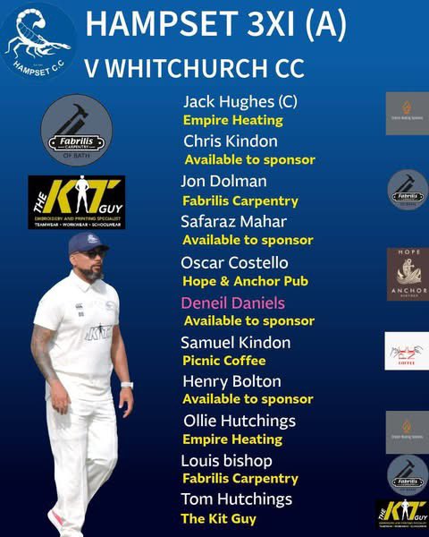 HampsetCC's tweet photo. Team News for Game Week 5 
1XI away vs @TheFramCC , look out for the live stream. 

2XI home vs @StapletonCC 3XI, a chance for the 2s to respond to last week's extremely narrow loss. 

3XI away vs @WCCSomerset 3XI, between two of the in form sides in div 9 east https://t.co/pQ6RmKuaFI