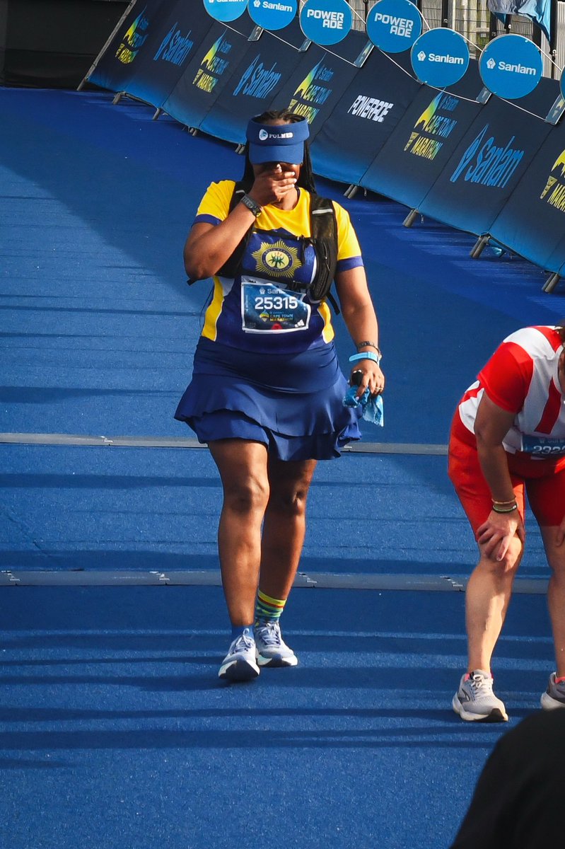 DisekoNkele's tweet photo. The Tears Of Joy
Sanlam Cape Town Marathon Finish Line https://t.co/g50jJYcrbq
