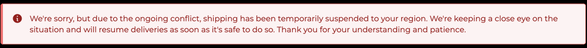 eric_m_hendriks's tweet photo. @WorldCircuit I get the following message when I try to buy some records from you, which is pretty lame. Yes it's the UAE. Yes we got some missile fired at us, but it is quiet now. Most coriers and postal services ship to the UAE again. Why not you? https://t.co/zW3RkI374A
