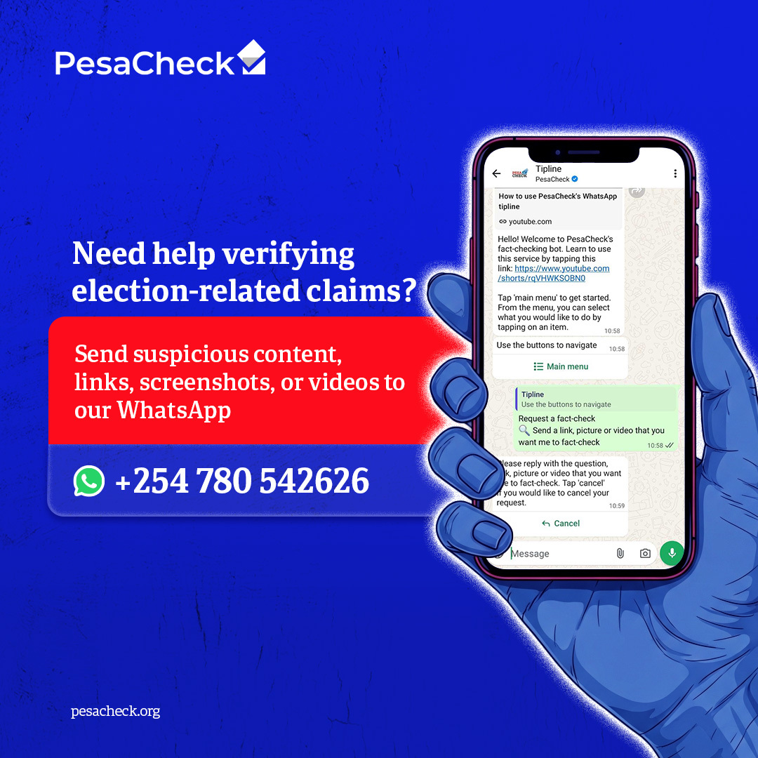 PesaCheck's tweet photo. ‼️ Misleading claims are already circulating as Ethiopians head to the polls on 1 June

From AI-generated content to recycled information, not everything in your feed is what it claims to be.

🔗 Verify before you share: https://t.co/v0xDAufY8B https://t.co/8QoojHRyCp