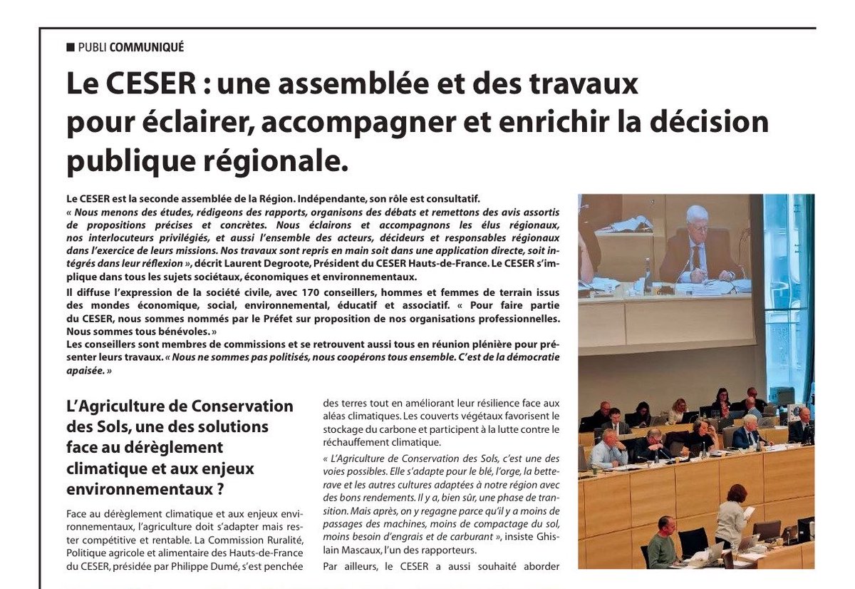 AlexandreDfss's tweet photo. La dinguerie du jour dans @lavoixdunord : les CESER serviraient à « diffuser l’expression de la société civile » bah non!!! Les élus du peuple sont là pour ça!! Lunaire. @lecontempteur @brenoul https://t.co/FiA1DB2yCt