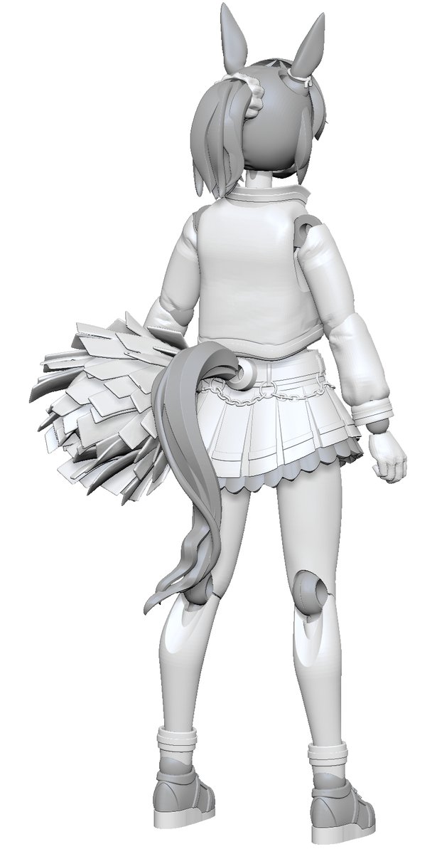 expertenmodels's tweet photo. 【#TFO23 新作その2】
〇1/12 ナイスネイチャ(RUN&amp;WIN)
チアネイチャです。ポンポンはラピーテープ製の実物(？)
が付属する予定。
#ウマ娘プリティダービー #ウマ娘造形部 #ナイスネイチャ https://t.co/fFHPSt4Crt