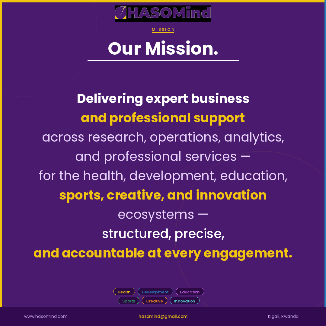 HASOMind's tweet photo. Helping organizations and professionals execute with greater clarity, coordination, and confidence.

We handle the work behind the work. https://t.co/xpM0KmCJ2z