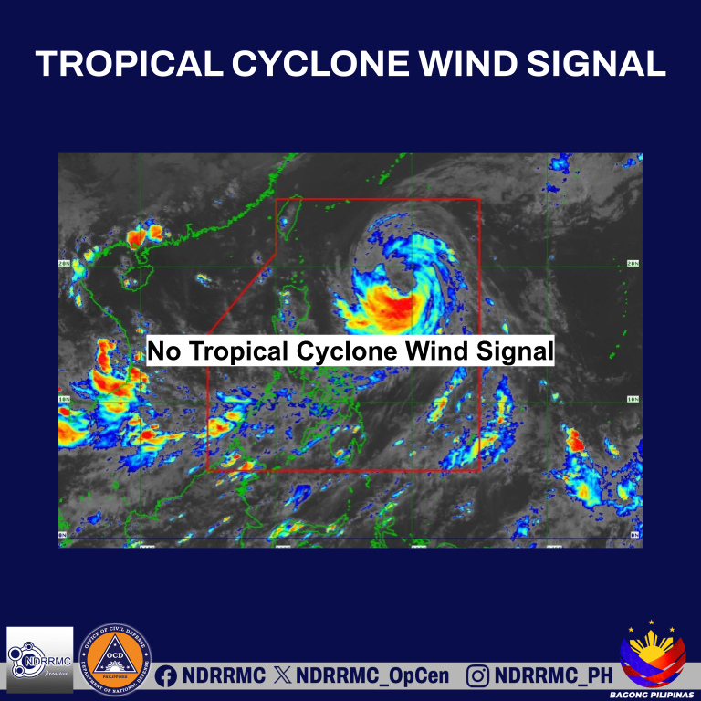 NDRRMC_OpCen's tweet photo. TROPICAL CYCLONE BULLETIN NR. 7
Typhoon DOMENG (JANGMI) Issued at 5:00 PM, 30 May 2026
Valid for broadcast until the next bulletin at 11:00 PM today.

“DOMENG” INTENSIFIES INTO A TYPHOON.

The center of the eye of Typhoon DOMENG was estimated based on all available data at 815 km East of Northern Luzon. It is moving northwestward at 20 km/h with maximum sustained winds of 120 km/h near the center, gustiness of up to 150 km/h, and central pressure of 975 hPa.

Source: DOST-PAGASA

#NDRRMC
#BawatSegundoMahalaga
#DomengPH