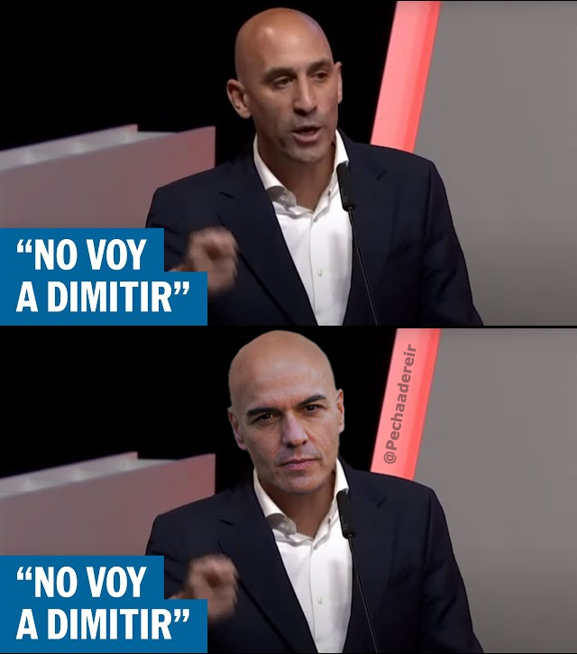 Pechaadereir's tweet photo. Pedro Sánchez
No voy a dimitir
Same Vibes https://t.co/P8AXoI7cXs