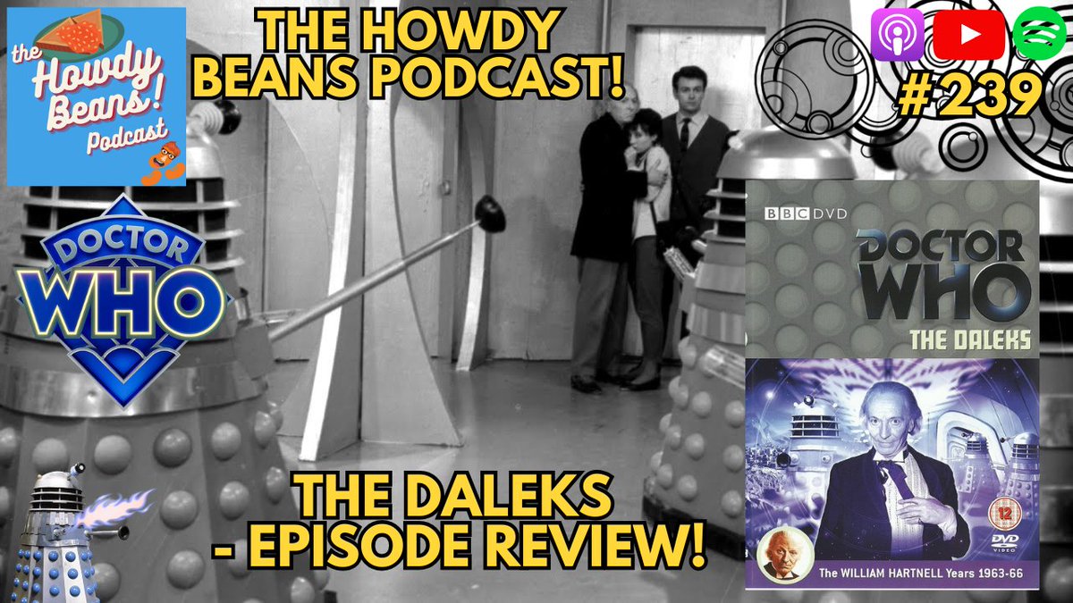 HowdyBeans_pod's tweet photo. It's time to take another trip back in time all the way back to 1963 again! This time to follow the Doctor as he meets his most evil fow for the first time ... The Daleks! Check out the link below 👇 #doctorwho #daleks @bbcdoctorwho

https://t.co/5XwwTkXIju https://t.co/GSvHNoSmqT