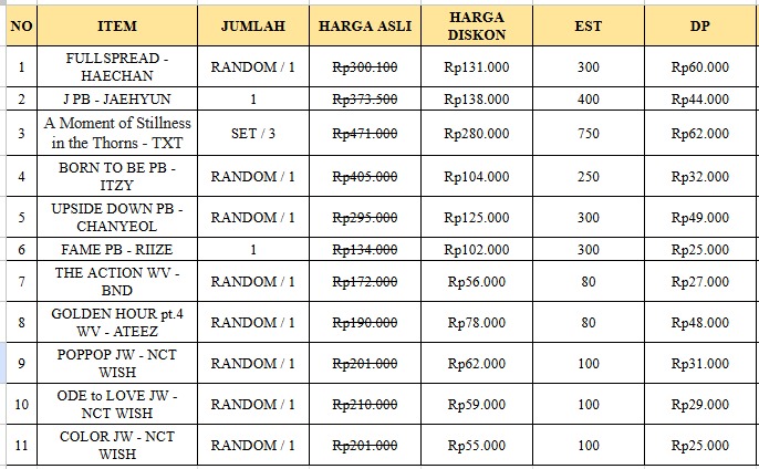 GobyStanstore's tweet photo. ✨️OPEN PO SHARING A1 MUSIC ✨️ 

✅️ HARGA BERSIH INA 
❌️ PACKING OREN 
✈️ ETA 2-3 BULAN

⚠️ PAYMENT DP DULU ⚠️

Note : minbel sharing 10 item, kurang dari 10, ada kenaikan 2k - 5k untuk biaya ongkir web

‼️CLOSE TBA‼️ https://t.co/QX5HWSfRc7