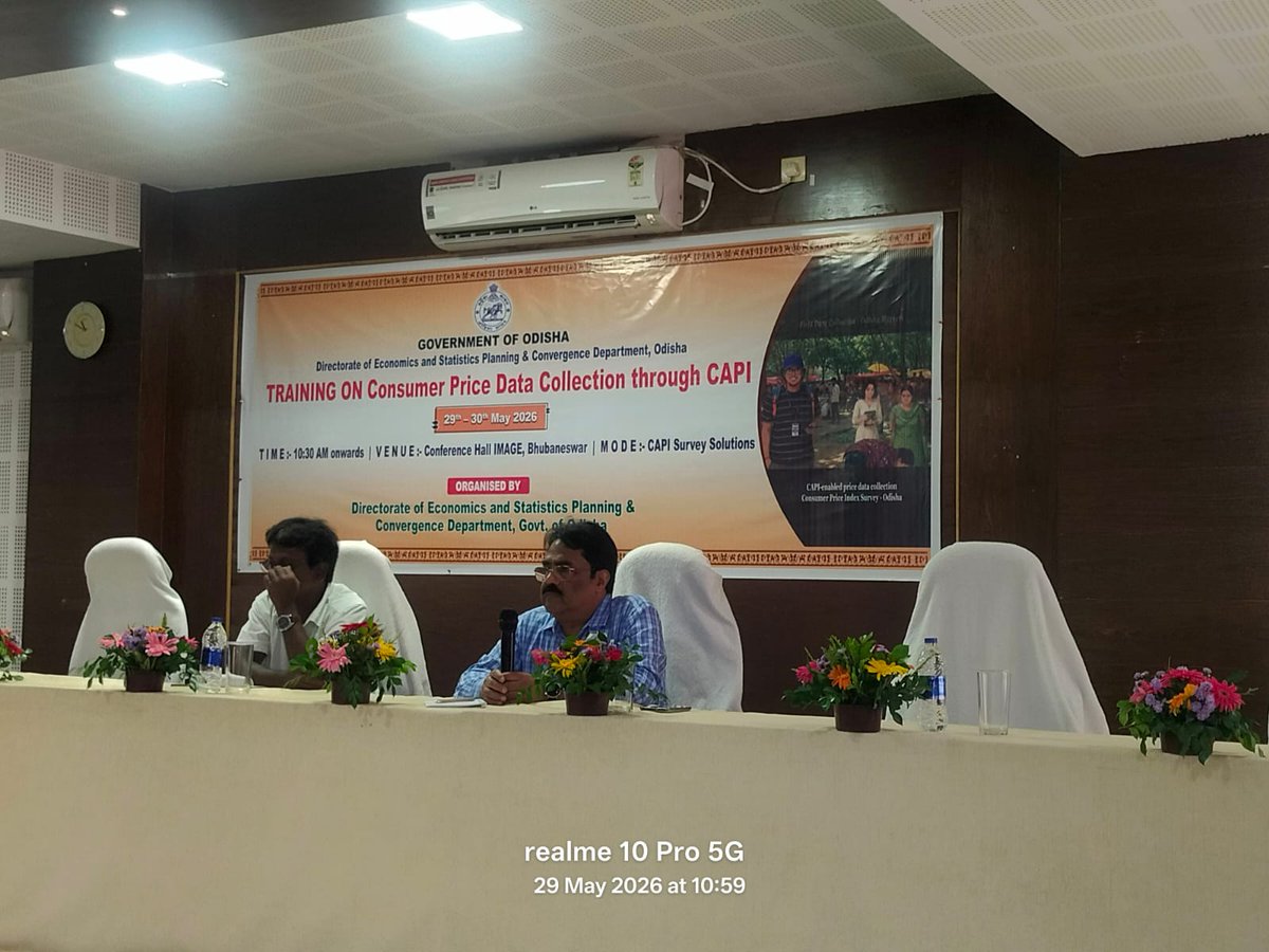 Desbbsr's tweet photo. Training on CPI Data Collection through CAPI successfully conducted!
Trainee Participants: DPMUs Officers (AD, DD, SO, ASO &amp; SEI)
Venue: Conference Hall, IMAGE, Bhubaneswar
@Desbbsr @DES_odisha @CMO_Odisha
#CPI #CAPI #OdishaStatistics #DESOdisha #CapacityBuilding #DataCollection https://t.co/UrEQxccjO8