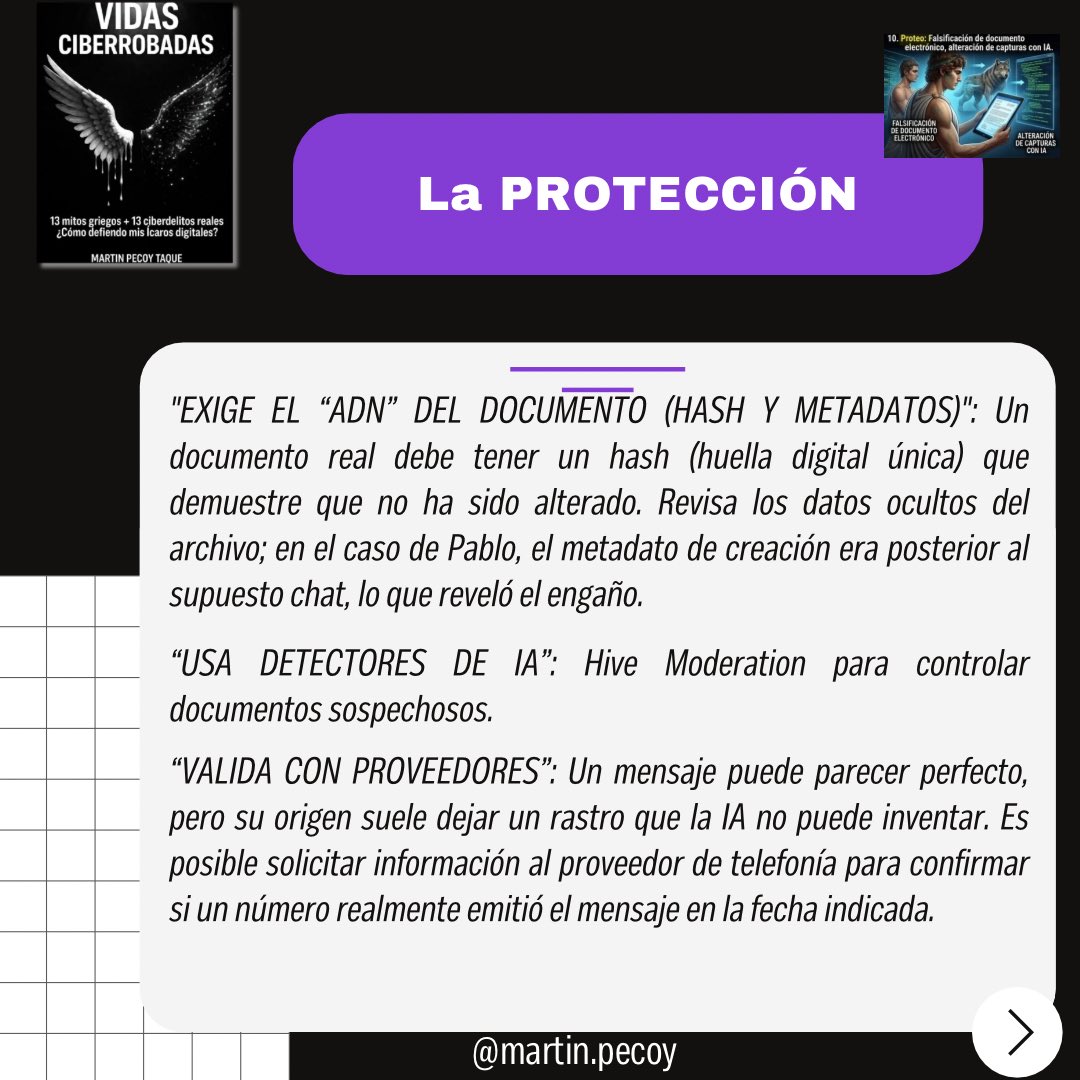 MPecoy's tweet photo. 🏛️ Mito de Proteo y ciberdelito de Falsificación de documento con IA en “Vidas CIBERrobadas”. Descubre cómo Pablo y otros 12 “Ícaros digitales” lograron justicia.
-Aprende a recoger pruebas que no se puedan ignorar.
-Descubre técnicas de resiliencia.
Disponible en Amazon https://t.co/qryOtrfvDI