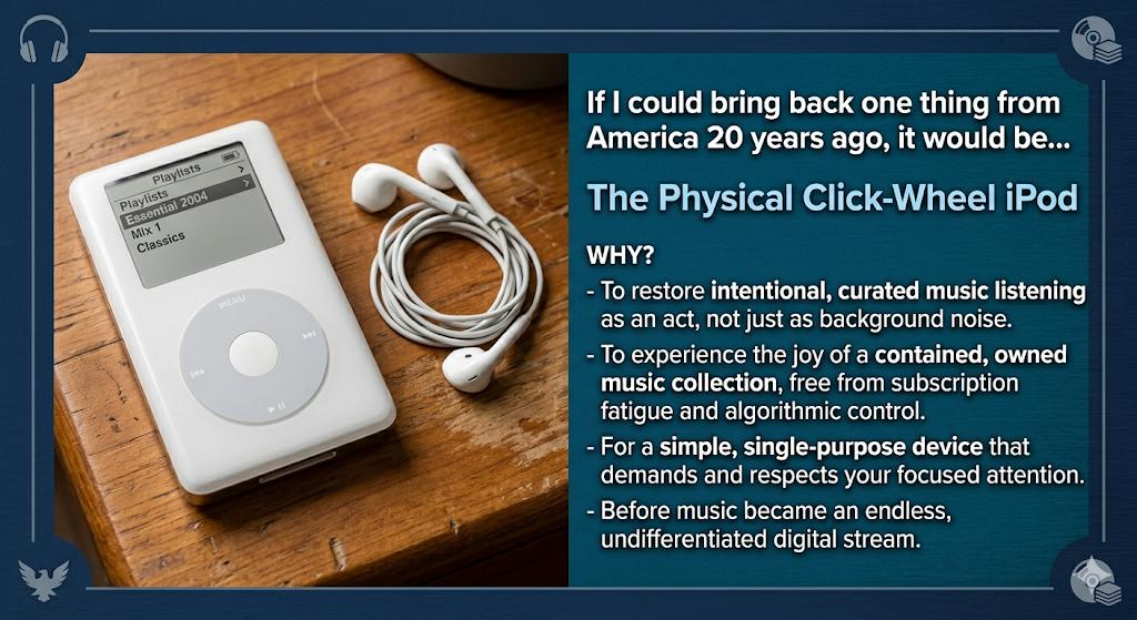 AmericaPuljv's tweet photo. #Nostalgia
#Throwback
#2000sNostalgia
#RetroTech
#iPod
#Aesthetic
#SimplerTimes
#TechHistory
#America
#ProudAmerican
#USA
#AskAmerica
#GlobalPerspective
#CommunityDiscussion
#Patriotism
#CurrentEvents
#Trending
#ForYou
#ViralPost
#ExplorePage
#DailyPulse https://t.co/rpudKWYFZ6