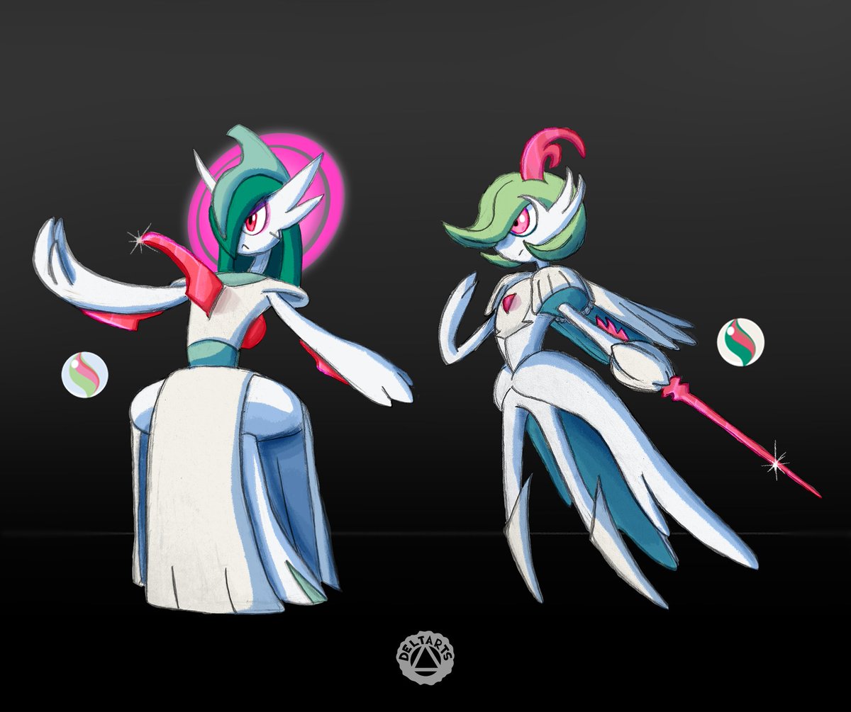 deltarts's tweet photo. Had fun designing these fakemon
🔮🗡️
#stoneswap #gardevoir #gallade https://t.co/pFUNWLz8C8