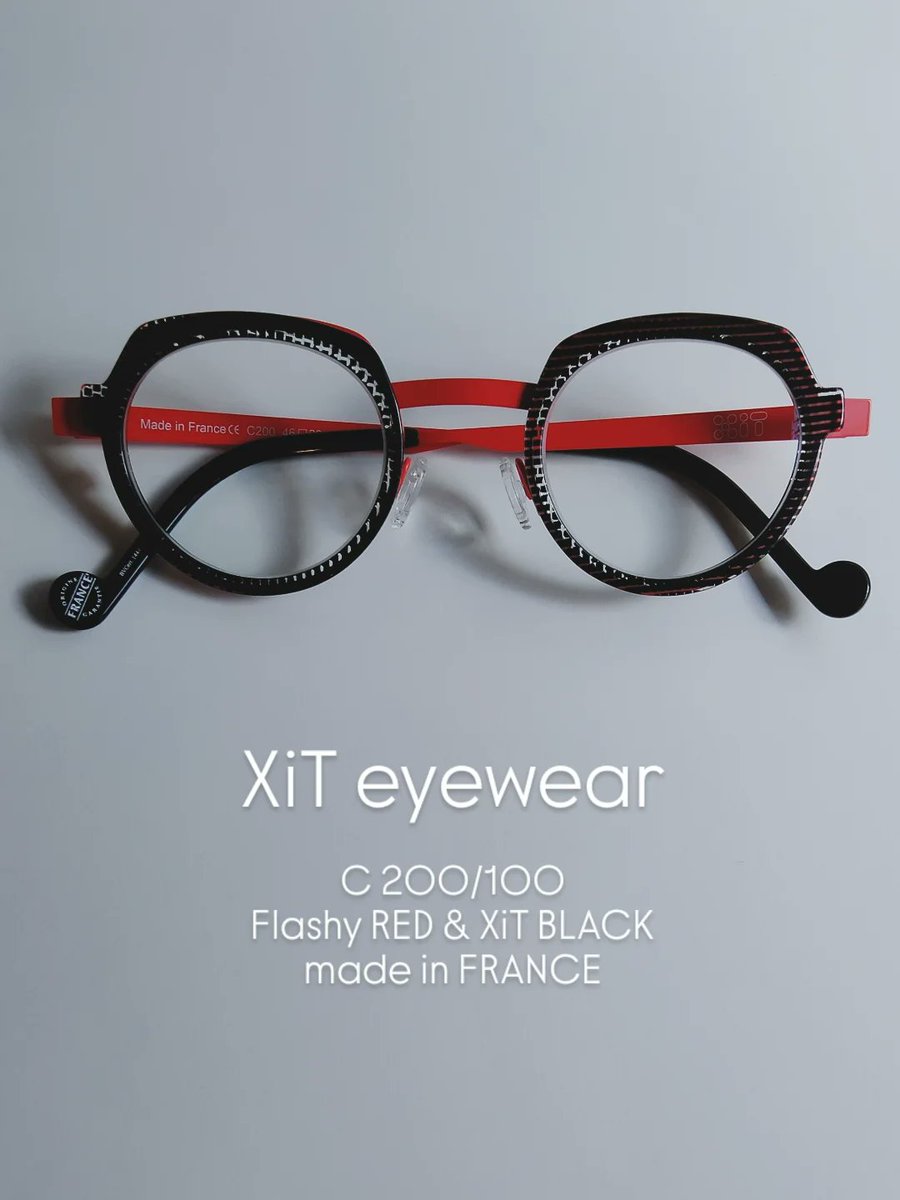 Fboutiqueuic's tweet photo. #本日のおすすめ

丸四角だけじゃない！
フランスはマルセイユのポップなやつ

XiT eyewear
C200/100
Flashy RED &amp; XiT BLACK
made in FRANCE
¥49,500-

#赤メガネ #丸四角だけじゃない
#xit #クラウンパント風 #マルセイユのかおり https://t.co/Qy2YPP8ftA