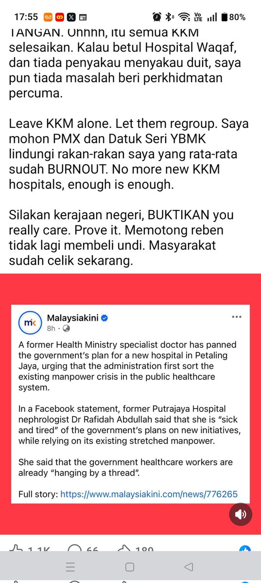 KlutzyKucing's tweet photo. Dr Rafidah exposing KKM on FB. 

😁😁😁😁 https://t.co/7uHyxDMK7T