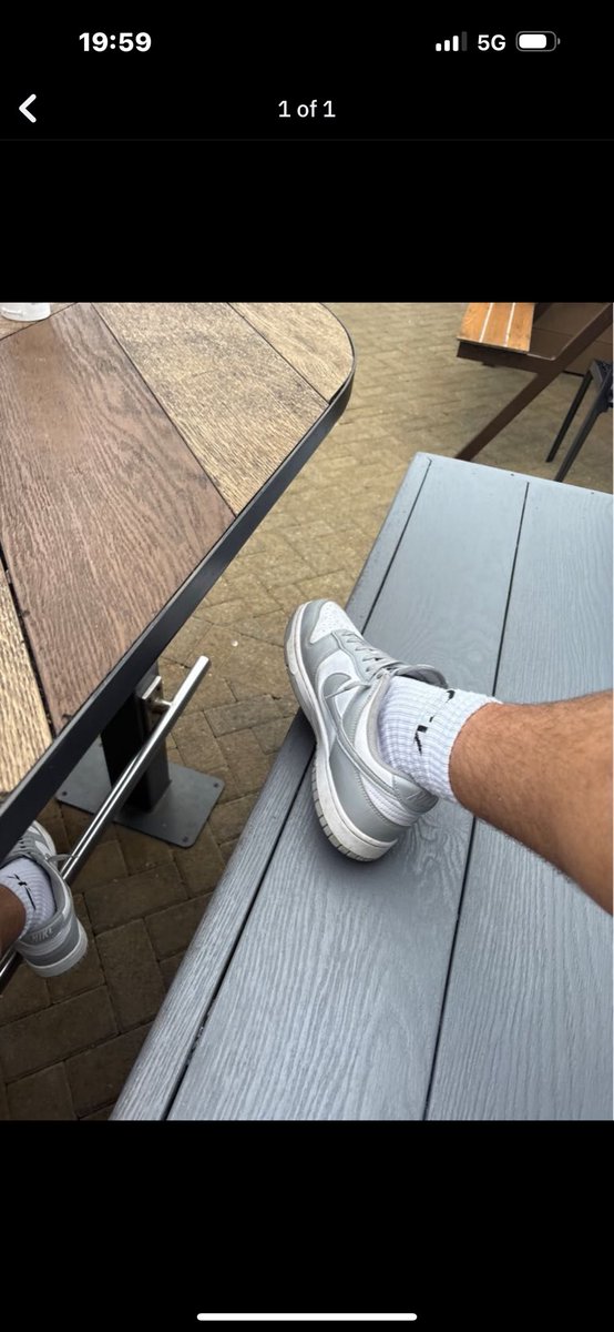 funfetishlad's tweet photo. From a Grindr tease to getting sucked off while sniffing his dunks after the gym 😈 #ladsfeet #ladstrainers #gayfootfetish https://t.co/qjbjWLDRm3