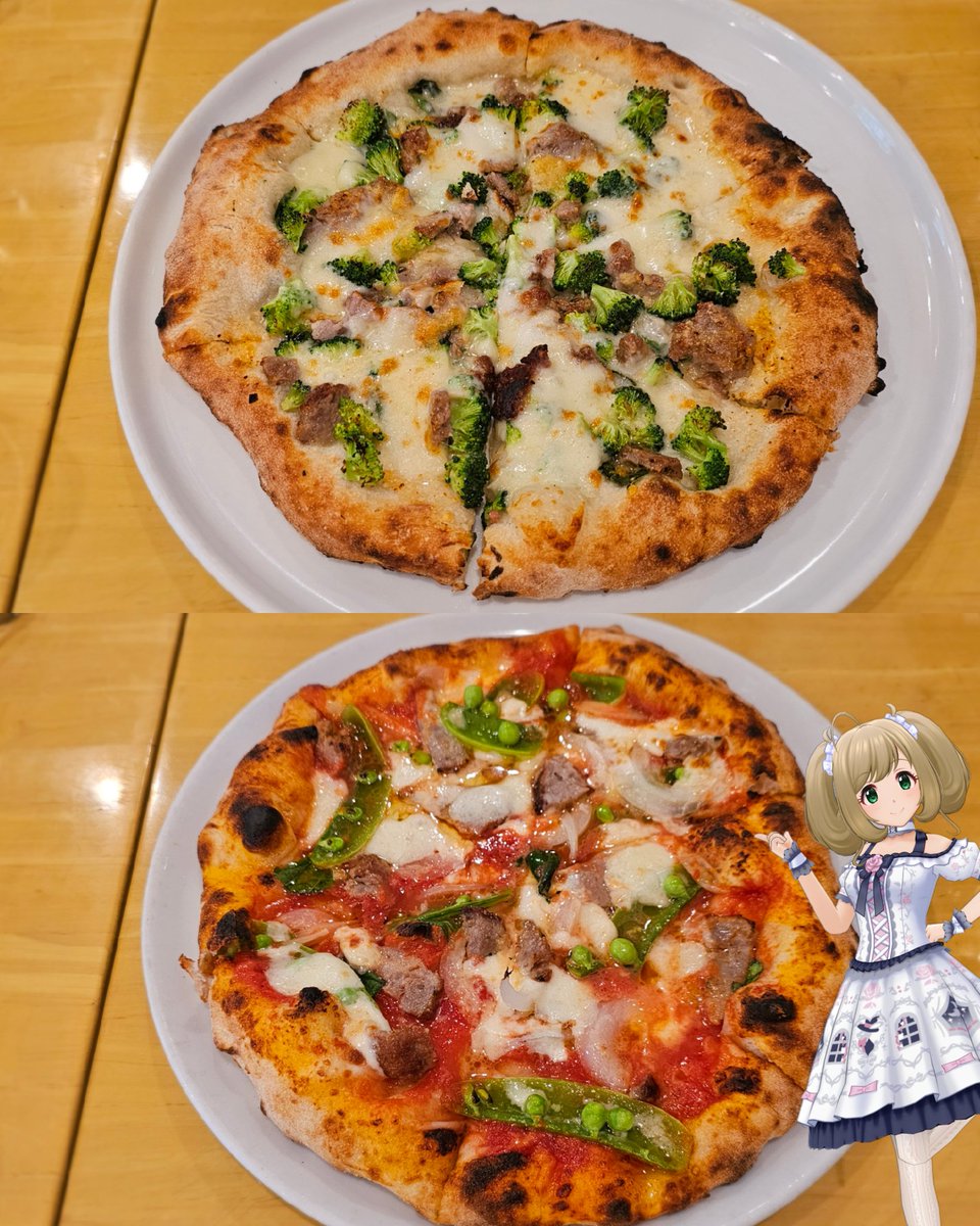 vidia1979's tweet photo. 4月23日木曜日ランチ☀️🍴
さいたま新都心の「Pizzeria Ciccio」
サルシッチャピカンテ
本日のピッツァ
もちもち生地に全体的な味のバランスがいい☆
テザートに
マスカルポーネチーズのプリン
カタラーナ
めっちゃ美味しかった～ʚ♡ɞ
#デレスポAR
#佐藤心
#アイマスP食いしん坊隊
#アイマスP呑兵衛部 https://t.co/jVm4FNCWWV