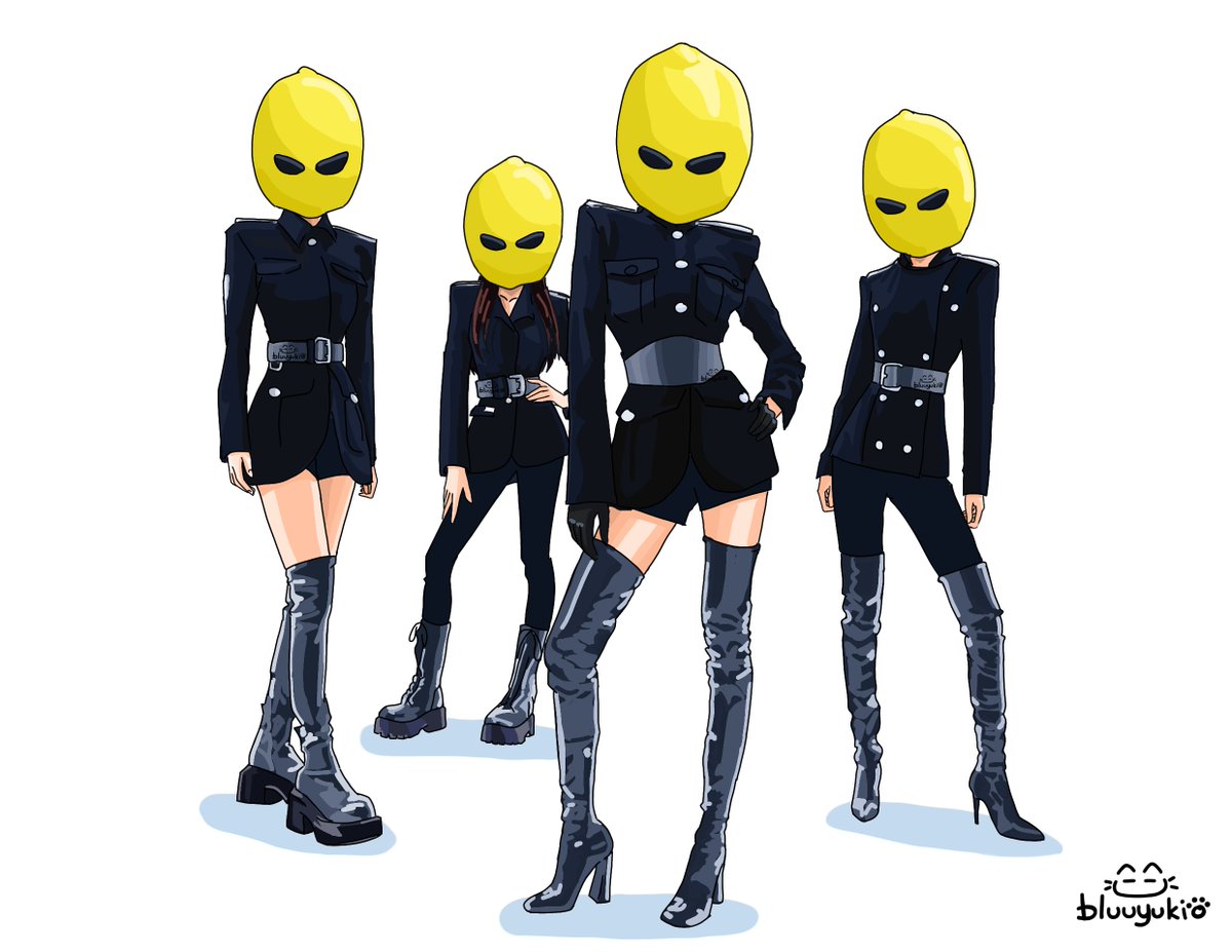 bluuyukio's tweet photo. Lemonhead officers on duty. 

Orders everyone to stream Lemonade

#aespa #fanart https://t.co/IDctNHZ0H5
