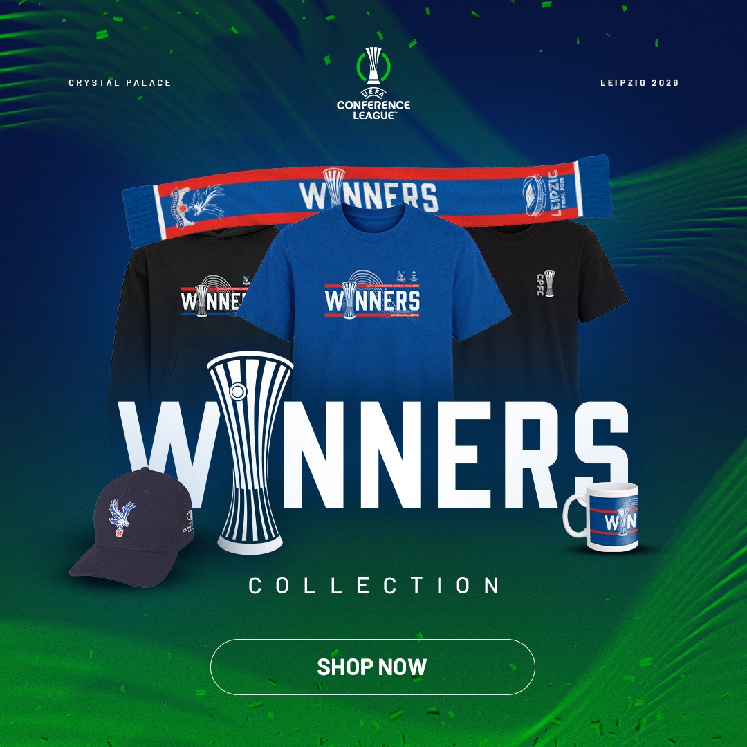CPFC's tweet photo. Your Crystal Palace Winners collection 🛍️