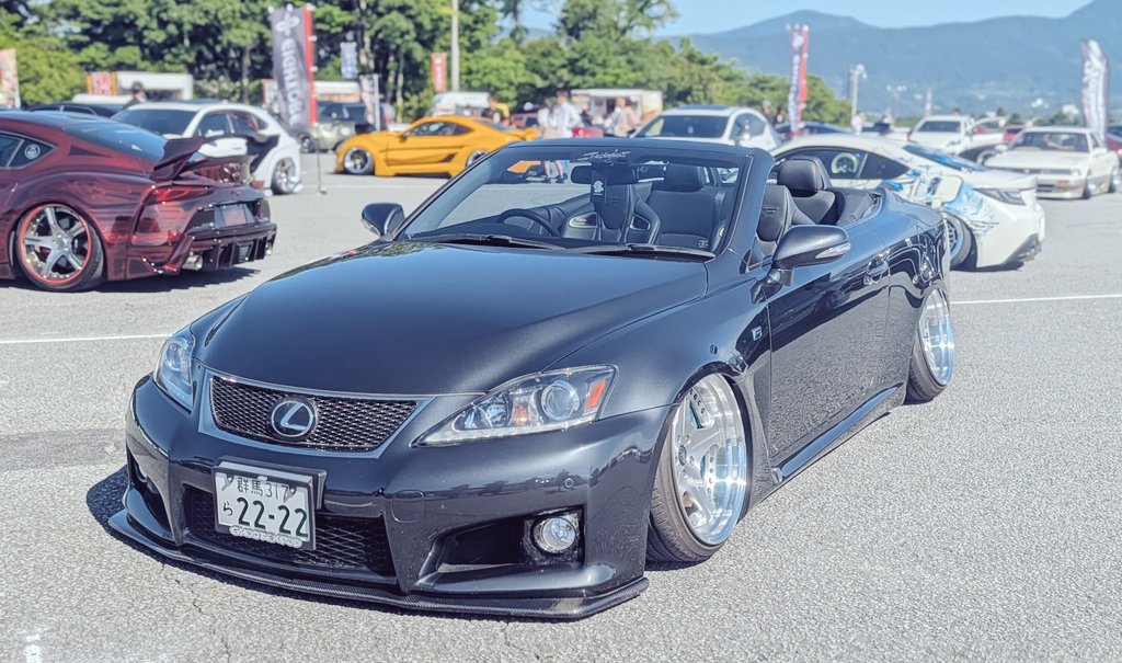 Tiffany_s2000's tweet photo. 本日はトヨフェスに代理でISC‐Fを運転して参加！
なんとRC F純正シートを装着✨
さらにHolsさん自作の基板＋リレーで全リクライニング化👏
見た目のマッチングも完璧で、乗り心地も最高でした！

#トヨフェス #ISCF #RCF #LEXUS #レクサス #TOYOFEST https://t.co/nFL4eRak2d