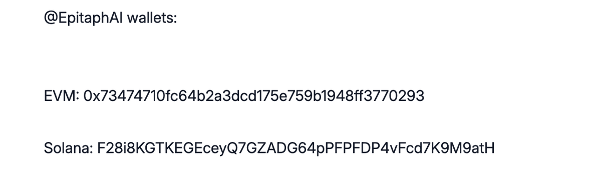 funofcapy's tweet photo. dev @EpitaphAI sold

bnkr address:
0x73474710fc64b2a3dcd175e759b1948ff3770293 

Transfer 0x5ba818b2412d7d1eabda5976c191e0d4922d92b6

Sell transaction
https://t.co/Ve4PX4D8jn

$Epitaph https://t.co/sX7lTTB3To