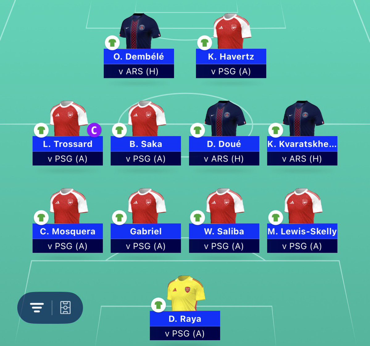 FPL_Kal's tweet photo. #UCLFantasy final team🔒
Good luck all https://t.co/plPuCIvyM1