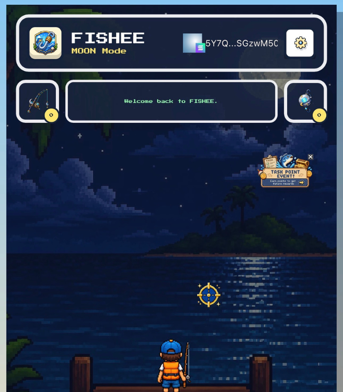 FisheeFun's tweet photo. We've seen some confusion about FISHEE lately, so here's a quick breakdown.

There are currently 2 different modes:

🎣 Devnet Phase
https://t.co/r6k1TpaqGq
This is our original game mode.
Catch fish, stake them as NFTs, earn Devnet SOL rewards, complete social tasks, collect badges, and build up your profile. The more points, activity, and badge achievements you accumulate, the better positioned you'll be for potential future rewards.

🌙 Moon Mode
https://t.co/iqGAUyEeSu

This is our mainnet event mode.
Fish no longer appear here. Instead, you'll catch Pearls and have a chance to earn 1-10 SOL rewards. Collect as many Pearls as possible and compete on the weekly leaderboard. The #1 fisher takes the entire weekly SOL prize pool.
Moon Mode also supports the ecosystem, with 33% of item revenue used for $FISHEE buybacks & burns.

Two different modes.
Two different goals.
Play whichever fits your style.