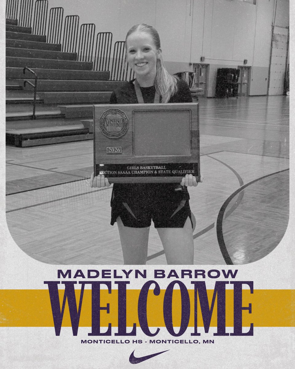 unwwbb's tweet photo. WELCOME TO UNW

• Madelyn Barrow
• Monticello High School
• Monticello, MN
• 474 Career Points
• 178 Career Rebounds
• 2026 Minnesota State Tournament

#AVODAH https://t.co/vur0BxAx1f