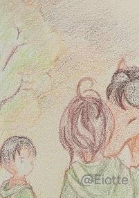 Eiotte's tweet photo. #リヴァハン版深夜の真剣お絵描き６０分１本勝負

「夕方」 https://t.co/A9Xd0VHBf2