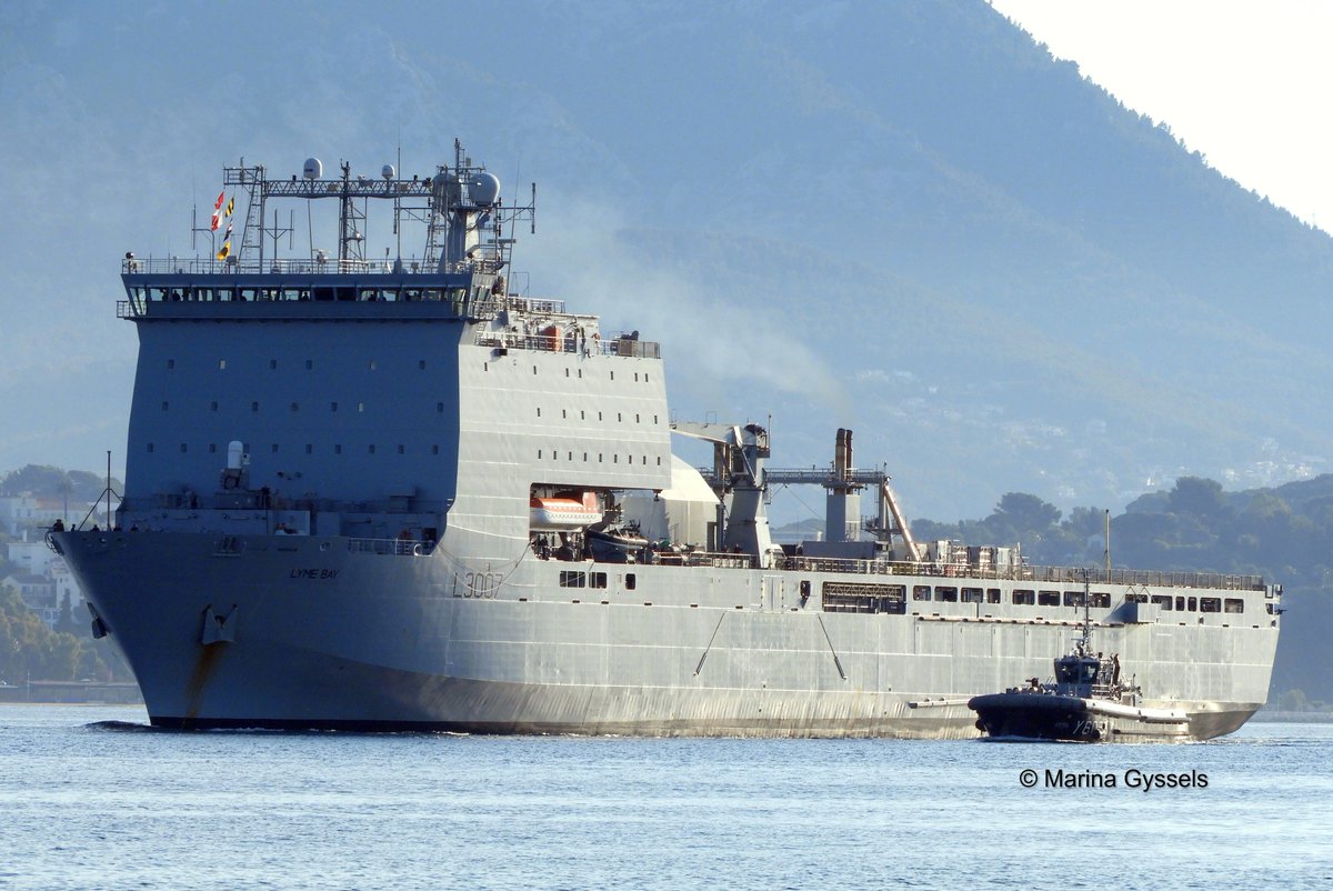 Rn Rfa Ships .@RFALymeBay on her way to the Gulf - seen inbound to 🇫🇷Toulon today ...
